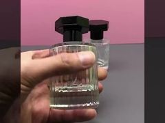 Perfume bottle 30ML hexagonal round cap vertical stripe Perfume Spray Bottle 50ml