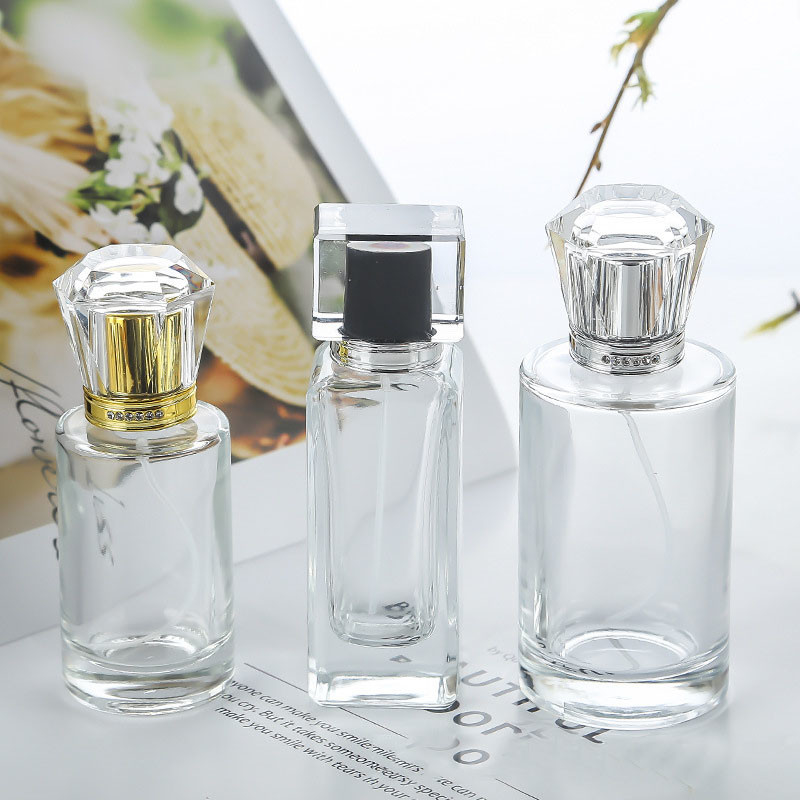 Crimp Pump Transparent Perfume Bottle