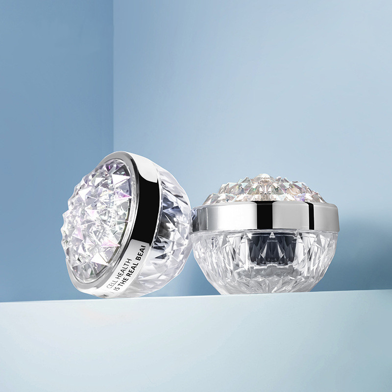 Luxury 50G Diamond Acrylic Plastic Cosmetic Jars Sub Packaging