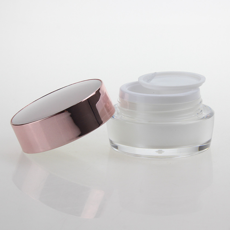 5g 10g 15g Acrylic Plastic Cosmetic Jars Screw Cap Empty Face Cream Jar